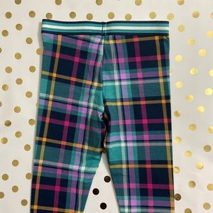 Girls Plaid Print Legging
